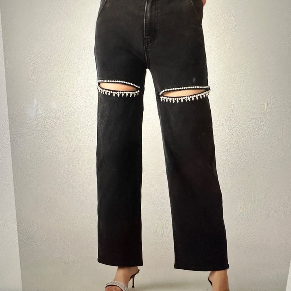 STEVE MADDEN TAYLOR JEAN  New BLACK  “30/31”  Western current style - Picture 11 of 11